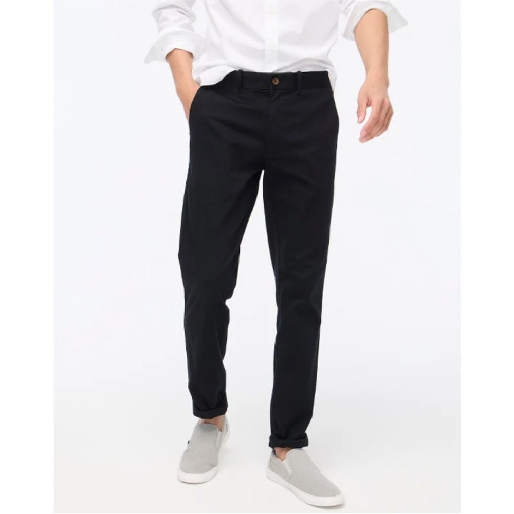Men’s J. Crew Black Flex Straight Leg Pant 32x32 NWT